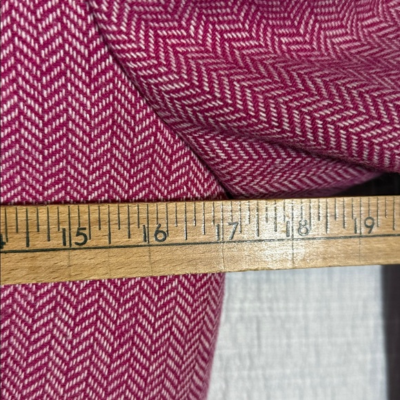 J. Crew herringbone pink wool blazer size 4 - Picture 7 of 8